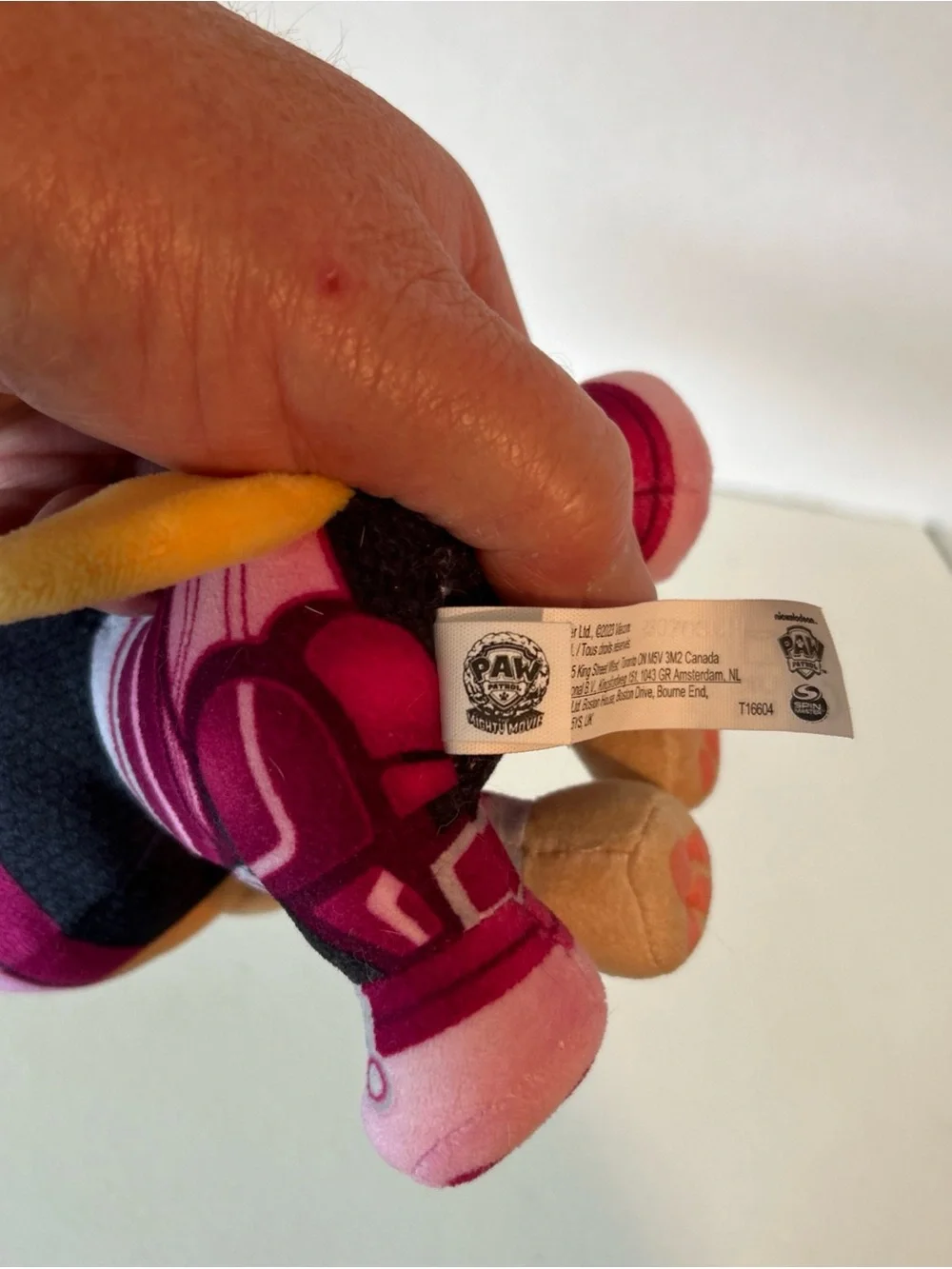 Plush Pink Paw Patrol Skye plush dog